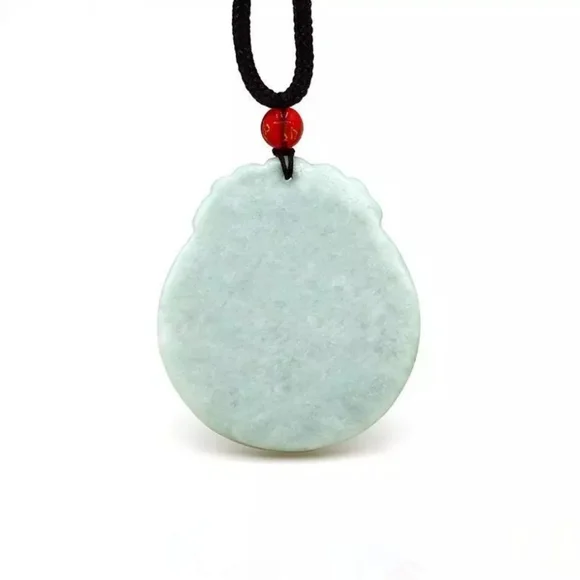 Natural Green Jade Dragon Talismans & Necklace - Picture 3 of 4